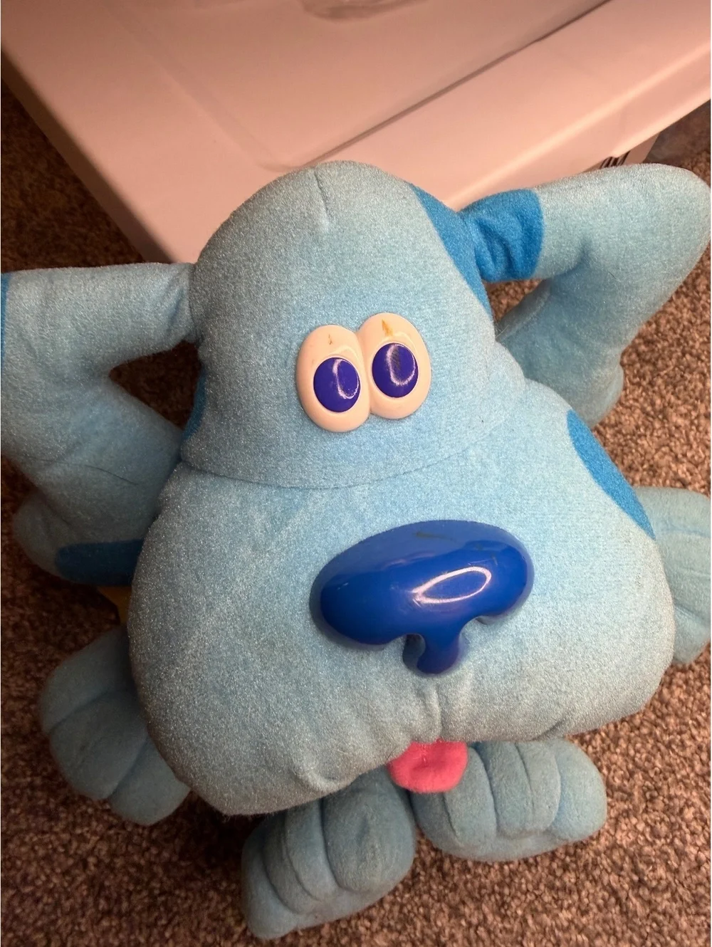 1990s Vintage Blue's Clues Plush Toy with Sound - Tyco 1996